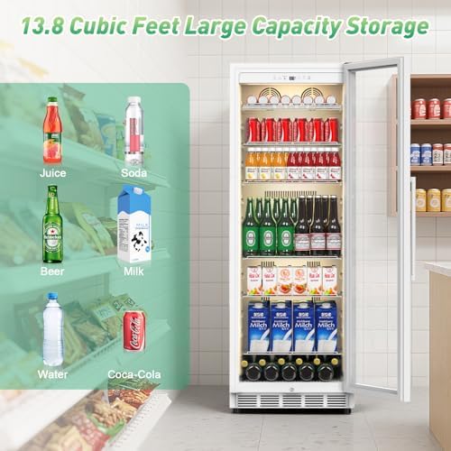 Velivi Commercial Merchandiser Refrigerator Display Beverage Fridge - Image 2