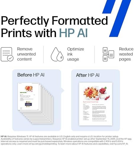 HP DeskJet 2855e Wireless All-in-One Color Inkjet Printer, Scanner, Copier, Best-for-home, 3 month Instant Ink trial included. This printer is only 2.4 ghz capable. (588S5A) - Image 5