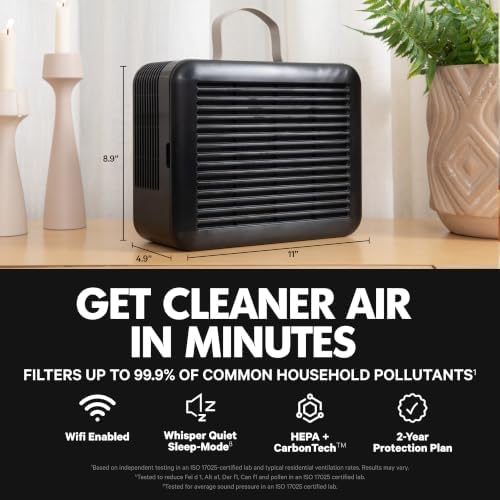 PuroAir 100i Smart HEPA Air Purifiers for Bedroom Home Pets - 550 Ft² (1PK) - Image 2