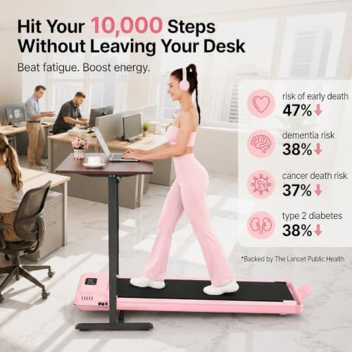 FUNMILY Upgrade Walking Pad Folding Treadmill with 12%/15% Incline & Handle Bar, 3.5HP Foldable Under Desk Compact Treadmills for Home/Office/Gym, 400+lb Capacity, Shock Absorption - Image 3