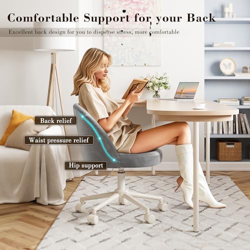 EnHomee Vanity Chair with 13" Back Lumbar Support & 20" Wide Seat - Image 6