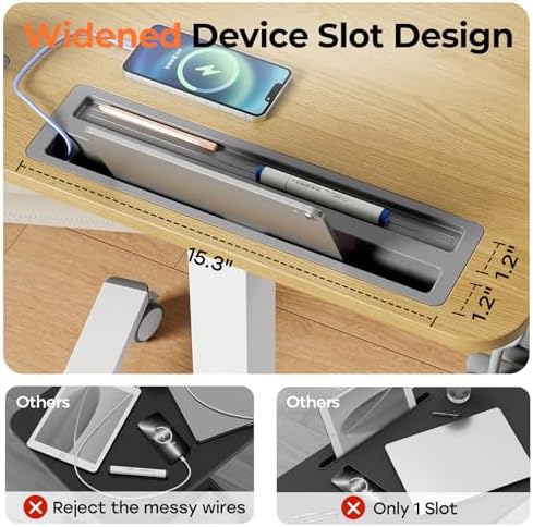 28" Mobile Standing Desk with Drawer, Portable Laptop Desk - Image 5