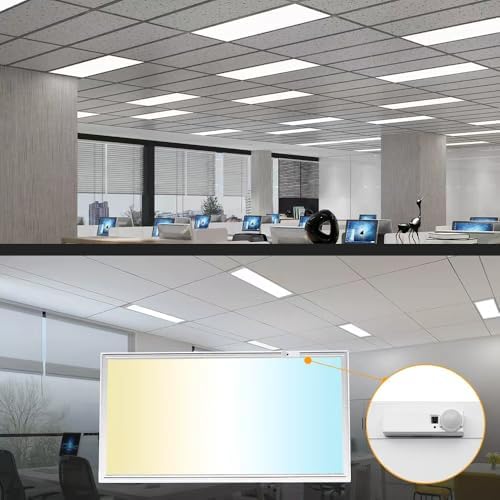 2x4 LED Flat Panel Light with PIR Sensor, 4 Pack - Image 2