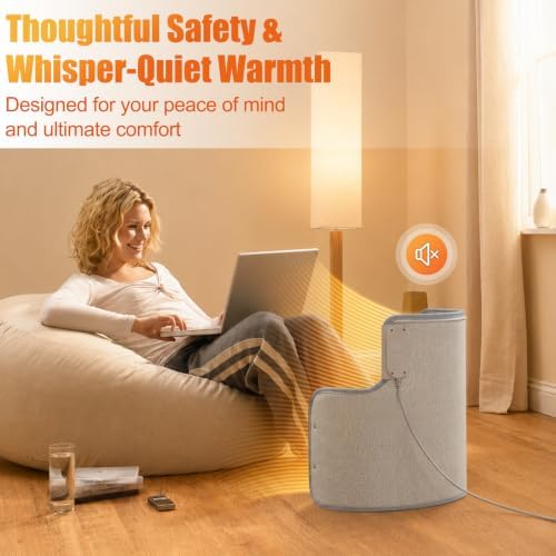 Under Desk Heater, Portable Foot & Leg Warmer with Blanket - Image 6