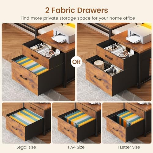 SEDETA 78.7” Large L Shaped Office Desk with Storage Drawers, LED Lights - Image 5