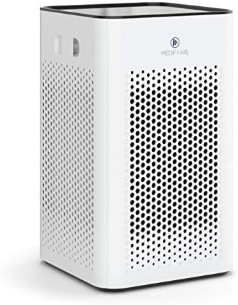 Medify MA-25 Air Purifier with HEPA Filter | 825 ft² Coverage in 1hr for Allergens, Smoke, Wildfires, Odors, Pollen, Pet Dander | Quiet Removal to 0.3 Microns | White, 1-Pack by MEDIFYAIR