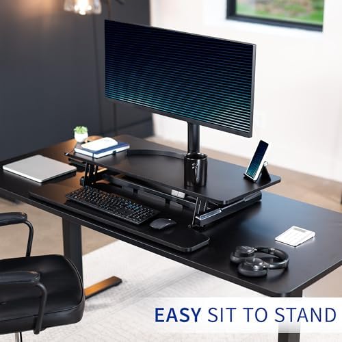 VIVO Black 36 inch Electric Desk Converter, DESK-VE36B - Image 5