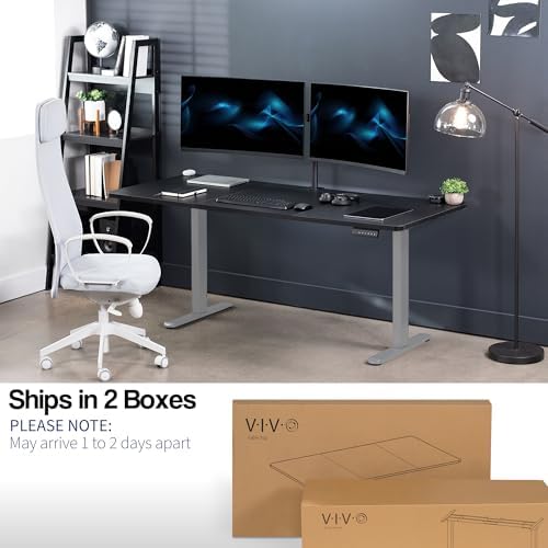 VIVO Black 71 x 30 in Standing Desk, DESK-KIT-E2G7B - Image 5