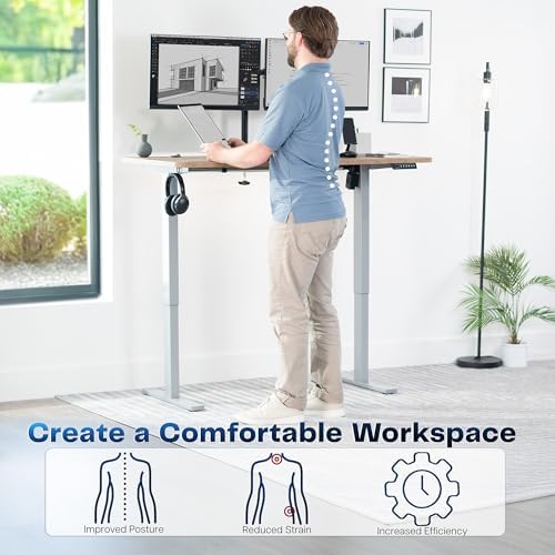 VIVO Reclaimed Wood 55 x 28 in Standing Desk, DESK-KIT-1G55P - Image 4