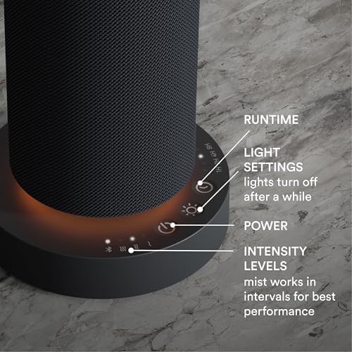 Homedics SereneScent Mini Fabric Rechargeable Waterless Diffuser, Charcoal - Image 5