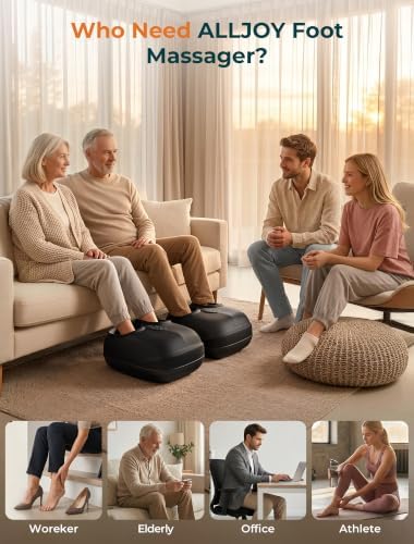 ALLJOY Foot Massager with Heat & Memory for Neuropathy, Gifts for Women Men - Image 7