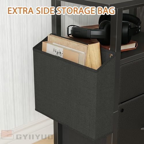 GYIIYUO 2 Drawer File Cabinet 24''W, Mobile Filing Cabinet, Printer Stand - Image 6