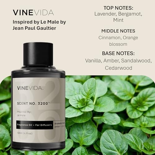 VINEVIDA [4 Fl Oz] Scent NO. 3200 Fragrance Oil for Cold Air Diffusers, Aromatic Notes of Lavender, Bergamot, Mint & Cinnamon Essential Oils for Diffuser Oil Refill & Air Freshener Spray - Image 2