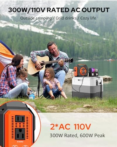 Portable Power Station 300W,220Wh Solar Generator Backup Battery Pack Bank - Image 2