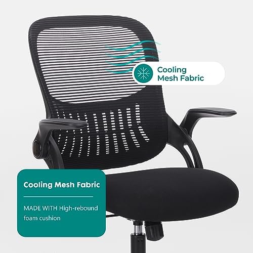 Sweetcrispy Executive Home Office Chair, Mesh Office Chair, Black - Image 5