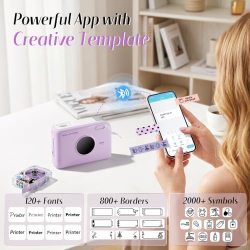 Phomemo A30 Ribbon Printer, Bluetooth Mini Label Maker Machine with Tape - Image 3