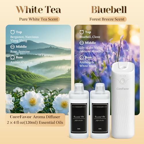 Waterless Essential Oil Diffuser with 2x120ml Oil - Image 2