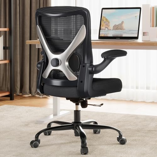 Office Chair: 330LBS Mesh Ergonomic Desk Chair Comfy with 3D Lumbar& Swivel by Ergalithic