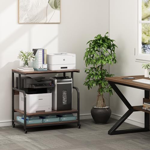 Fannova 32.3" Wide Extra Large Printer Stand with Adjustable Storage Shelf - Image 6
