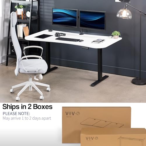 VIVO White 60 x 24 in Standing Desk, DESK-KIT-E2B1W - Image 5