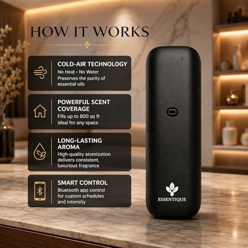Plug-in Waterless Diffuser - Cold Air Scent Machine, Black - Image 5