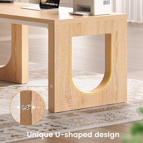 SEDETA 63" Modern L Shaped Desk with 3 Drawers, Executive Office Desk - Image 5