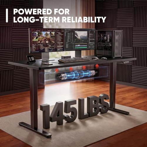 Furmax 55 Inches Electric Height Adjustable Standing Desk Home Office Desk - Image 5