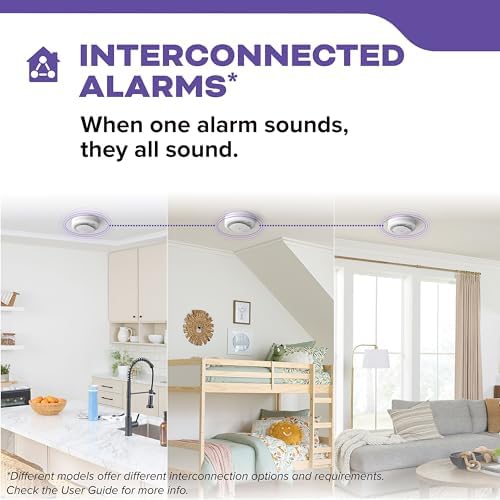 Kidde Smoke & CO Detector, Hardwired & 10-Year Battery, 30CUA10-V, 3 Pack - Image 6