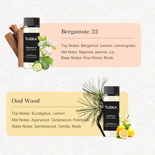 Waterless Diffuser Essential Oil Set(6X 20mL), Luxury Aroma Scent Oil - Image 4