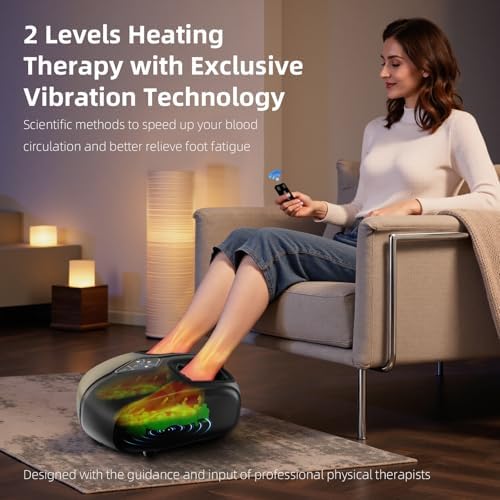 Foot Massager with Heat,Deep Shiatsu for Plantar Fasciitis（Black） - Image 4
