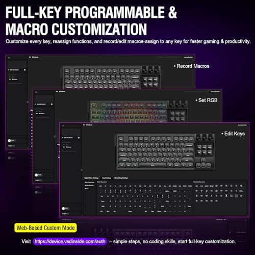VSD K1 Pro 87‑Key Macro Mechanical Keyboard with Integrated Streaming Deck - Image 4