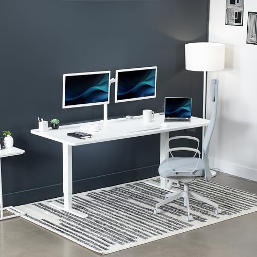 VIVO White 71 x 30 in Standing Desk, DESK-KIT-2W7W - Image 2