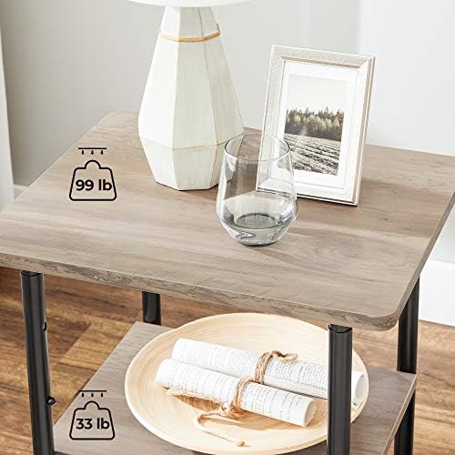 VASAGLE 3-Tier Printer Stand with Locking Wheels, Under Desk Printer Table - Image 6