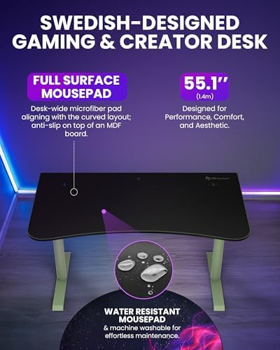 Arozzi Arena Medium Gaming Desk Forest - Image 3
