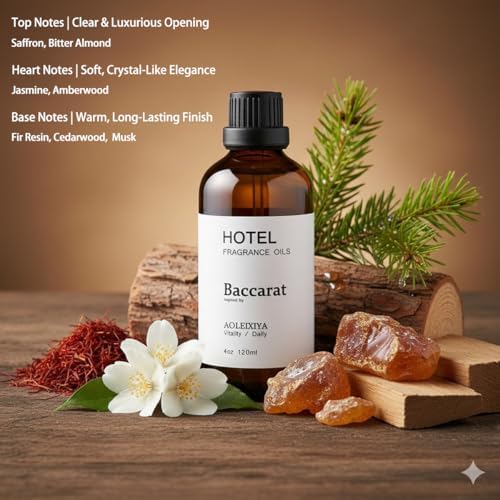 Hotel Collection Diffuser Oil Scent Inspired by The Iconic 5-Star Hotel Baccarat for Waterless Diffuser & Home Scenting Essential Oil for Ultrasonic and Crafting (4 Fl Oz Pack of 1) - Image 5