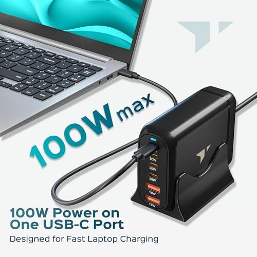 Turonic 200W USB Charging Station with Stand, 6-Port Fast Charge - Image 3