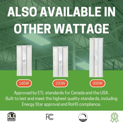 E2 LIGHTING 2FT Linear High Bay LED Lights, Emergency Battery Backup - Image 4