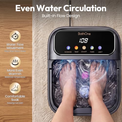 Collapsible Foot Spa Bath Massage With Heat Electric Foot Soaking Tub - Image 5