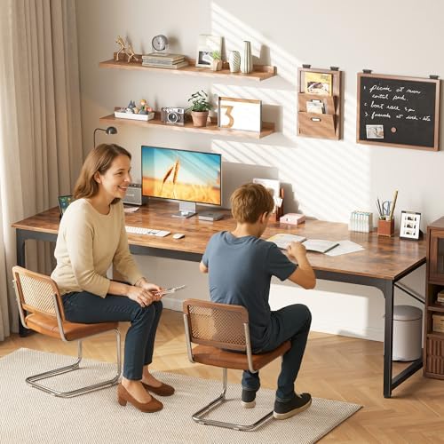 PRAISUN 78.7 X 29.5 Inch Computer Desk with Deeper Desktop - Image 2