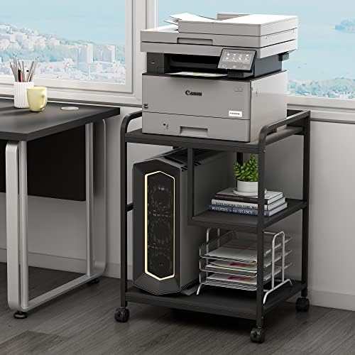 Fannova Printer Stand with Storage Shelf for PC Computer Tower CPU Shredder by Fannova