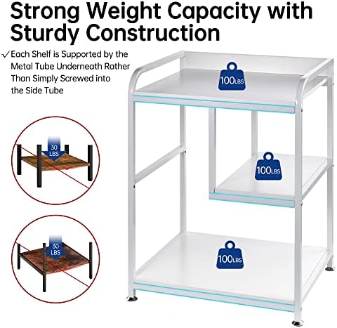 Fannova Large Printer & PC Tower Stand with Wheels for Home Office Storage - Image 3