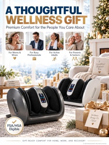 Shiatsu FSA Foot Massager with Heat, HSA Eligible Electric Foot Massager - Image 7