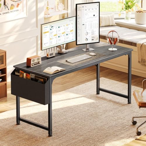 PRAISUN 55'' Computer Desk with Fabric Storage Bag - Image 2