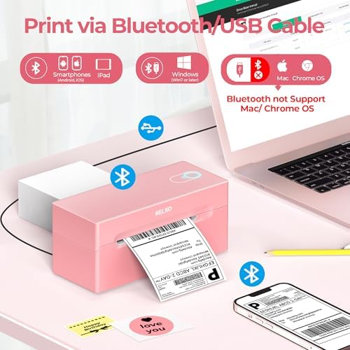 Nelko Bluetooth Thermal Shipping Label Printer, 4x6 Thermal Label Printer - Image 3