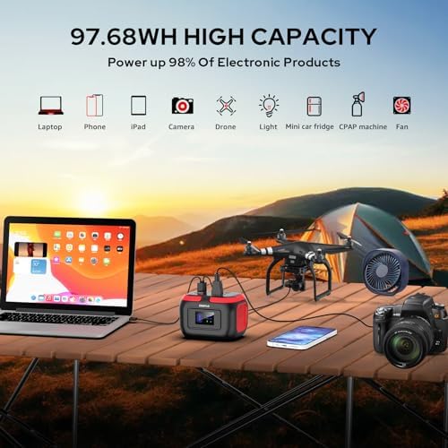 ENOFLO Portable Power Station, 97.68Wh Solar Generator - Image 2