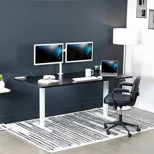 VIVO Black 71 x 36 in Standing Desk, DESK-KIT-2W7B-36 - Image 2