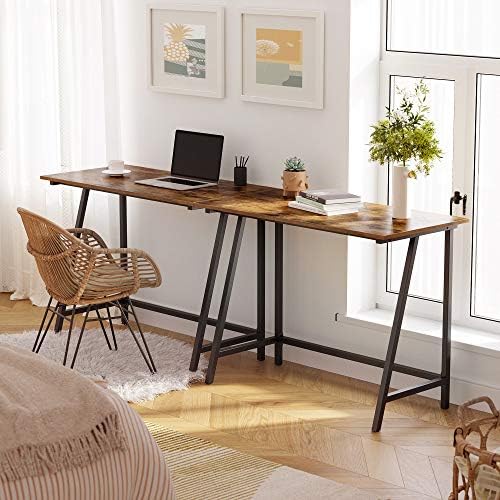VASAGLE 39-Inch Computer Desk, Small Workstation with Iron Frame Top - Image 4