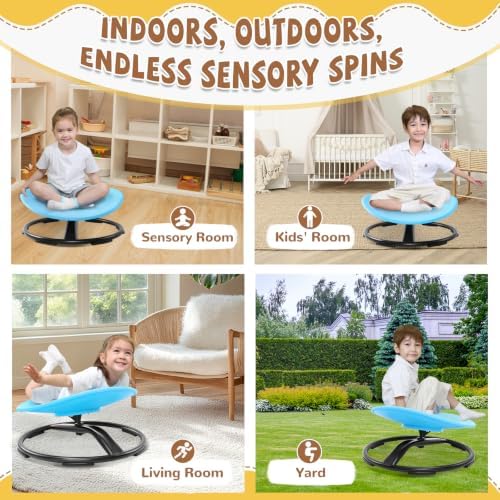 Zhenx Spinning Chair for Autistic Kids (Ages 3-18), Autism Sensory Toy Gift - Image 5