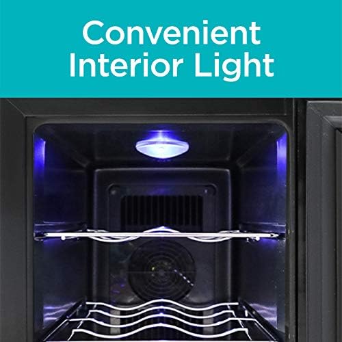BLACK+DECKER 6-Bottle Thermoelectric Wine Cellar, BD60016, Black - Image 6