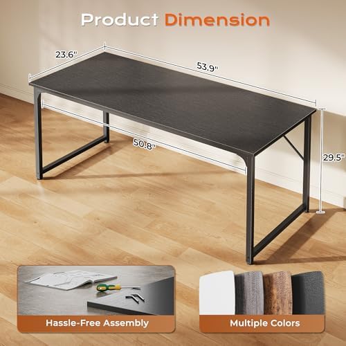PRAISUN 55 X 24 Inch Computer Desk with Deeper Desktop - Image 2